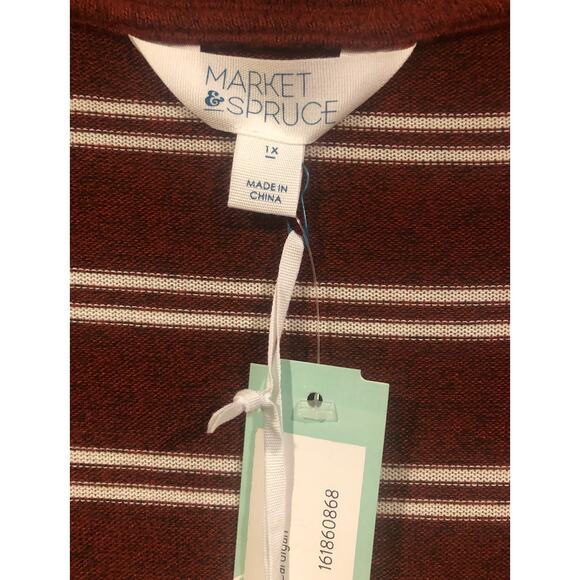 Market & Spruce Stitch Fix Barona Brushed Knit Cardigan Sweater NWT Plus 1X Soft - Picture 6 of 11